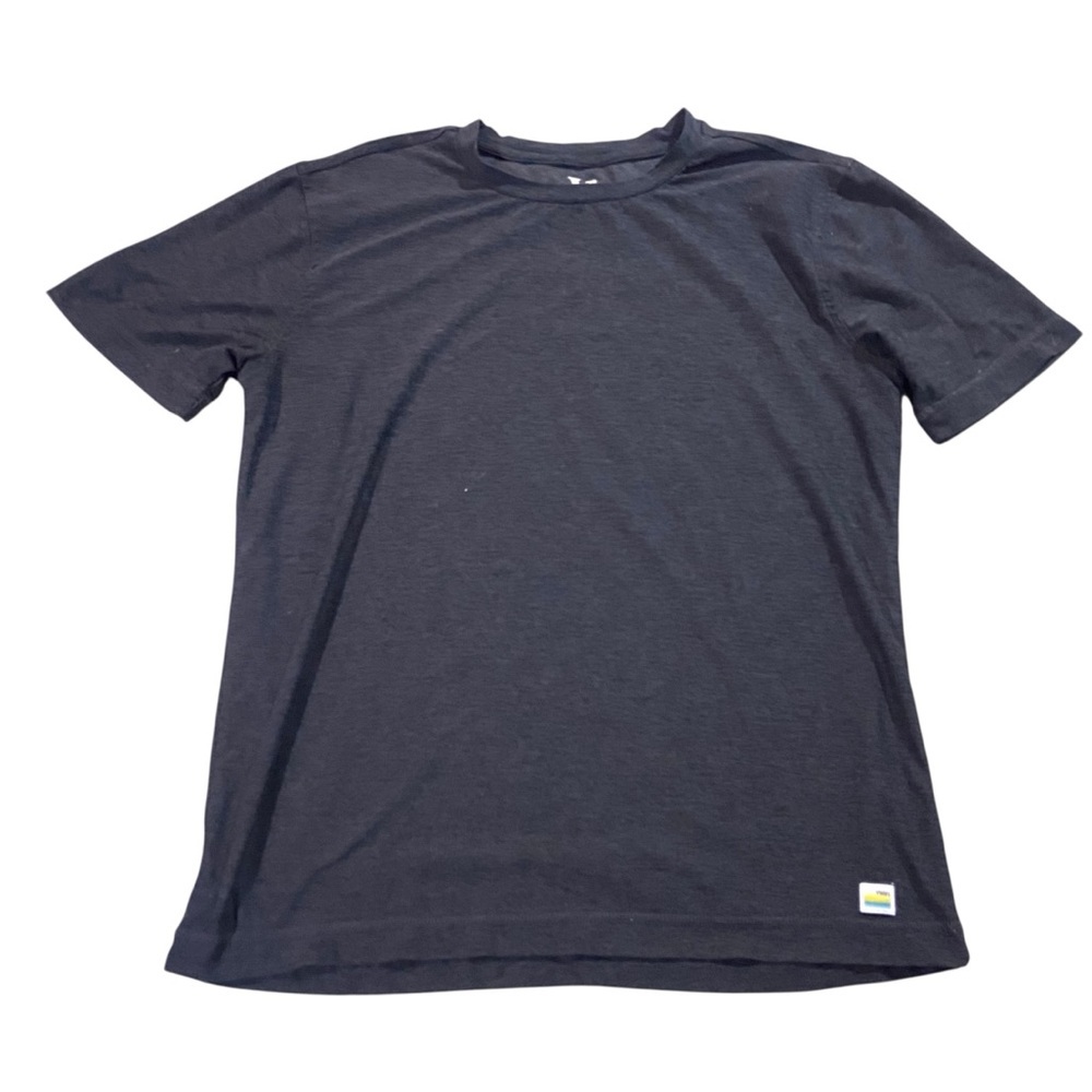Vuori Mens Strato Tech Tee Sz S Heather Blue Navy